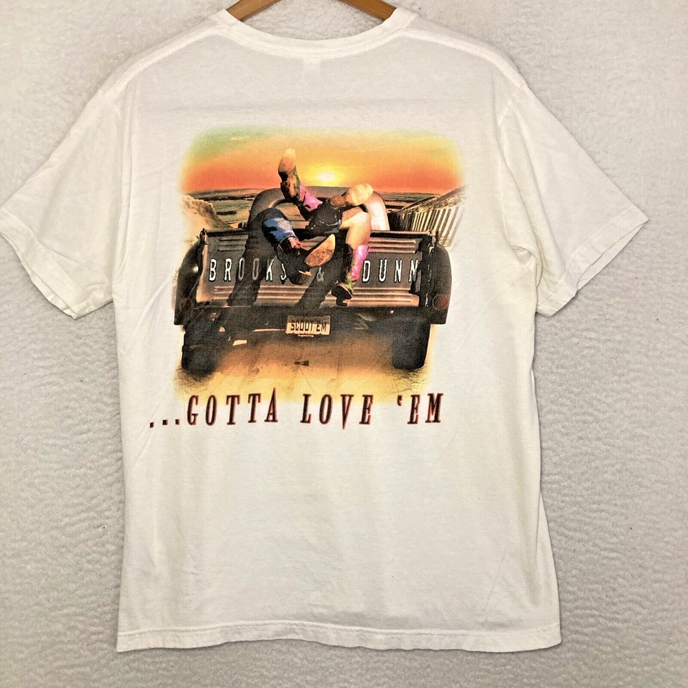 Tultex White Graphic Tee - Brooks & Dunn Design